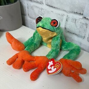 TY Beanie Baby Panama The Frog, Vintage 2001